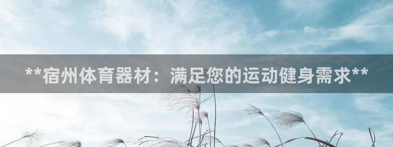 富联集团最新消息今天：**宿州体育器材：满足您的运动