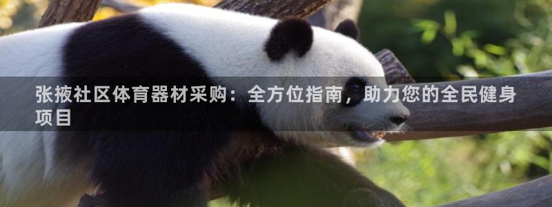 富联娱乐怎么样：张掖社区体育器材采购：全方位指南，助