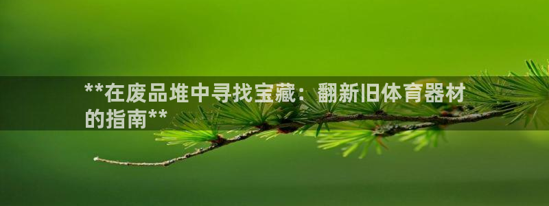 富联娱乐马 5O6917 娱乐：**在废品堆中寻找宝