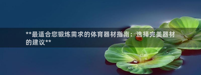 富联平台安装视频教程：**最适合您锻炼需求的体育器材