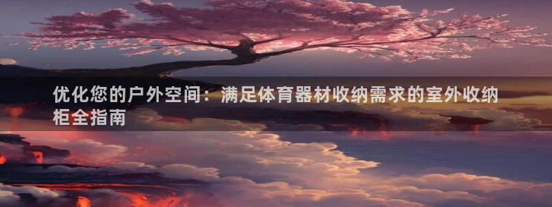 富联平台网站官网：优化您的户外空间：满足体育器材收纳