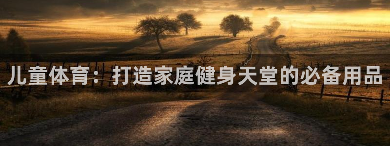 富联平台线路检测中心电话：儿童体育：打造家庭健身天堂