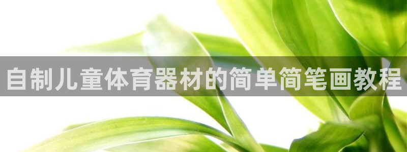 富联官方网站下载：自制儿童体育器材的简单简笔画教程