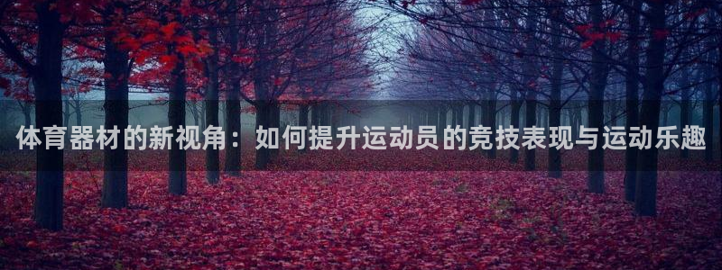 富联平台娱乐：体育器材的新视角：如何提升运动员的竞技